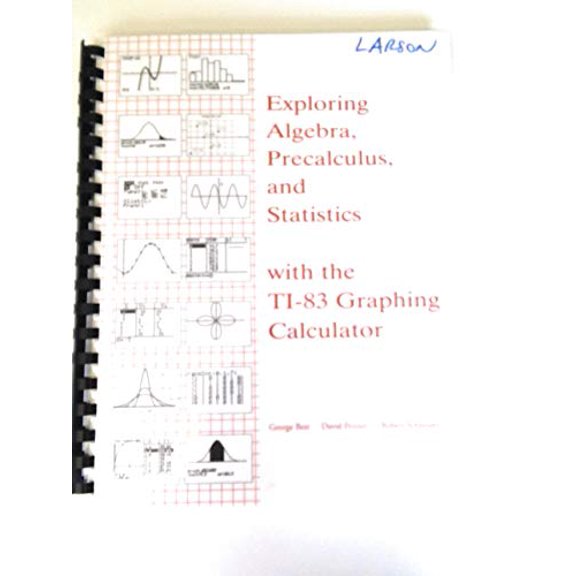 Pre-Owned Exploring Algebra, Precalculus, and Statistics: with the TI-83 Graphing Calculator, 9781886018129, 188601812X, Paperback,