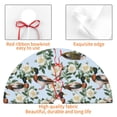 thumbnail image 4 of Lsque Mallard Ducks And Roses Print Christmas Tree Skirt, Tree Skirt with Ties or Velcro, Perfect for Holiday Decorations, Halloween, and New Year-30", 4 of 7