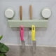 thumbnail image 5 of Estante multifuncional de pared para utensilios de cocina, organizador de cuchillos con doble ventosa, color verde, 5 of 8