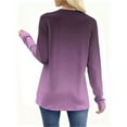 thumbnail image 4 of Posijego Women's Long Sleeve Shirts Spring Fall Basic Tee Shirt Casual Loose Tunic Tops Trendy Blouses, 4 of 8