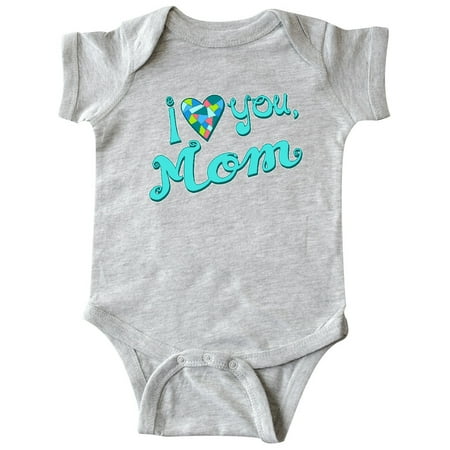 

Inktastic I Love You Mom- in blue Gift Baby Boy or Baby Girl Bodysuit