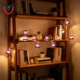 thumbnail image 4 of WTQVGQ Red White Blue Star and Flag String Lights Battery Operated USA Flag Patriotic Decorations, 200cm & 20 Lights Plastic IP44 Indoor Outdoor Memorial Day 4th of July Decor, 4 of 8
