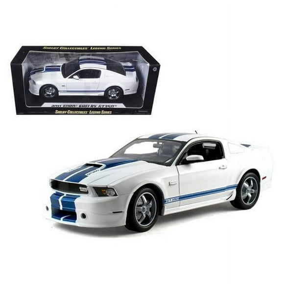 Shelby Collectibles SC351 2011 Ford Shelby Mustang GT350 White 1-18 Diecast Model Car