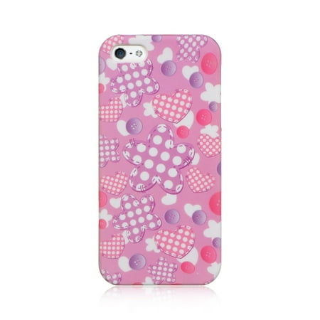 Crystal Skin Cover - Insten Crystal TPU Rubber Skin Gel Back Shell Cover Case For Apple iPhone 5 / 5S - Pink Doll
