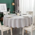 thumbnail image 1 of Shiyou-nappe Ronde 70 Pouces Ronde - Résistante aux Taches et aux Plis Lavable en Polyester Jacquard - Nappe Décorative pour Table à Manger, Buffets et Camping - Gris, 1 of 4