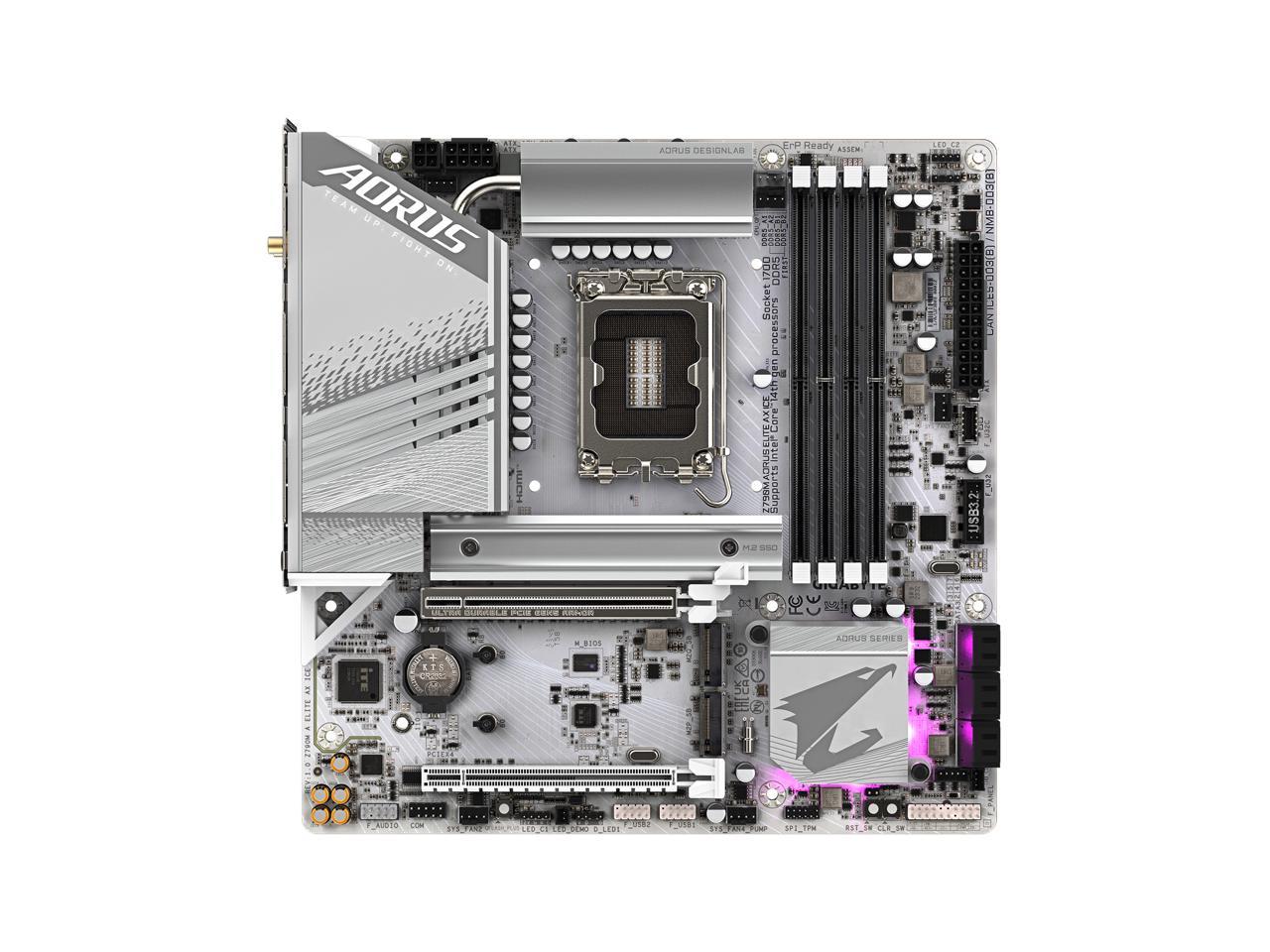 GIGABYTE Z790M AORUS ELITE AX ICE LGA 1700 Intel Z790 M-ATX