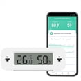 thumbnail image 3 of Smart Digital Thermometer Hygrometer WiFi Indoor Temperature & Humidity Sensor for Home Use Mini Humidity Monitor,1 * Smart Digital Thermometer Hygrometer,White, 3 of 6