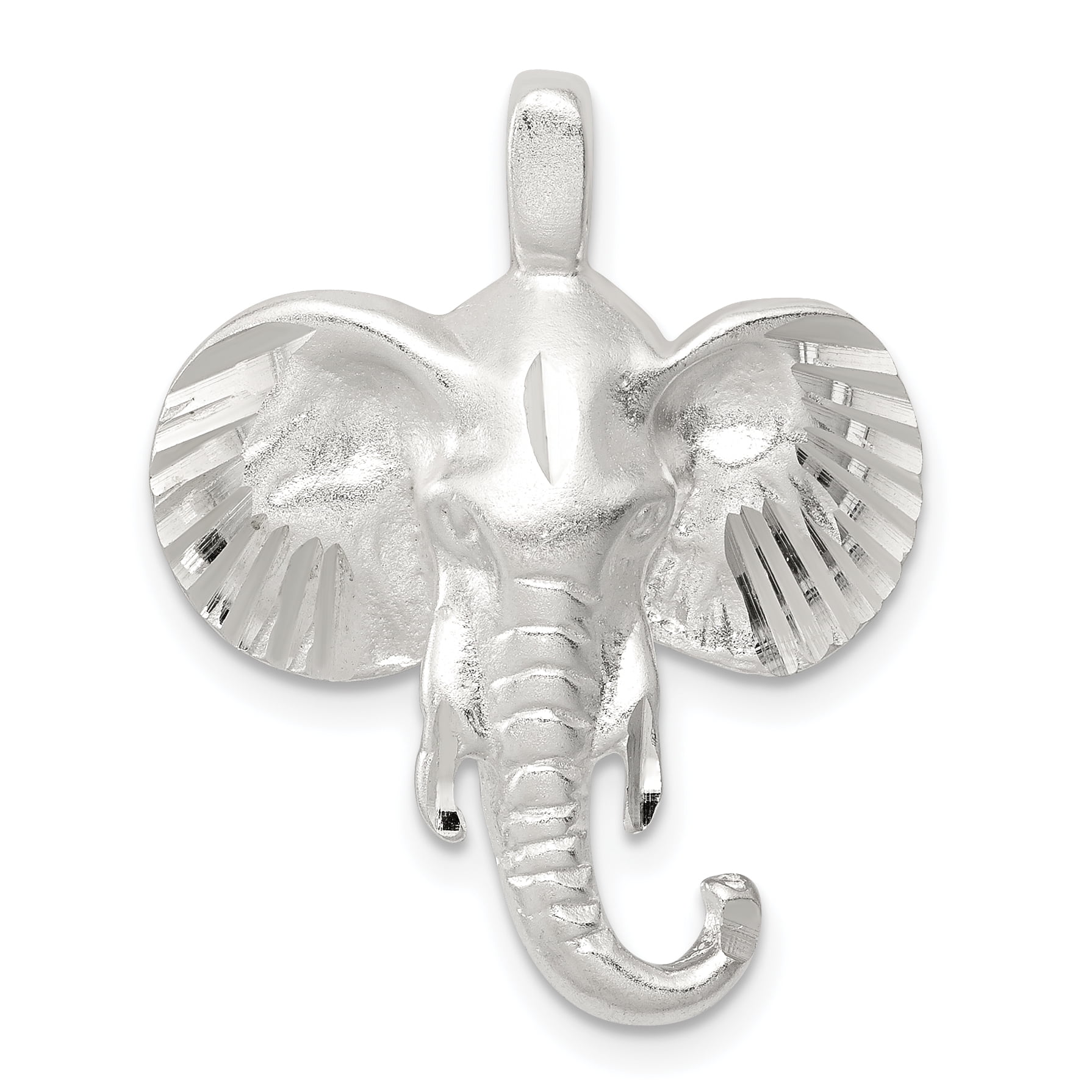 925 Sterling Silver Elephant Charm Pendant for Necklace 