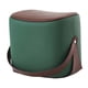 thumbnail image 5 of Taburete otomano de almacenamiento con asa, marco de madera, taburete de maquillaje, reposapiés, taburete de almacenamiento, asiento para armario, Verde, 5 of 8