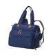 thumbnail image 4 of Bolsa de pañales, mochila con compartimento para zapatos, organizador divisor seco-húmedo, bolsa de viaje portátil, estuche para chupetes para las toa Azul, 4 of 8