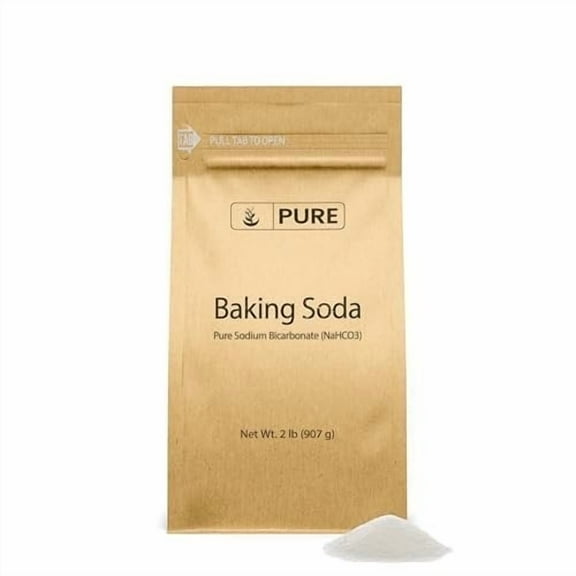 Pure Original Ingredients Baking Soda 2 lb Sodium Bicarbonate NaHCO3, Always Pure, No Fillers Or Additives.