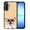 Black Tan Pembroke Welsh Corgi Dog, variant on WIRESTER Shockproof Soft Rubber Cover Case for Samsung Galaxy A17 5G 6.7" 2025, Black White Tuxedo Cat On Aero Blue Background
