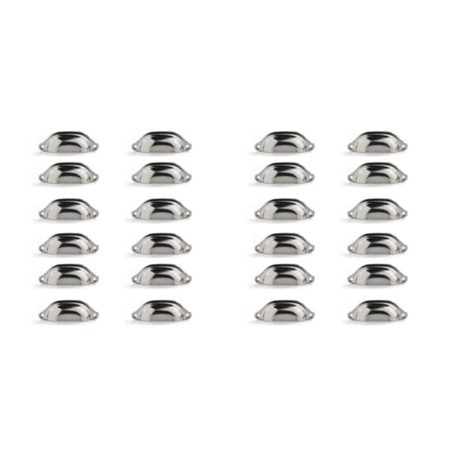 kurtrusly 12 Pièces Poignée de Tiroir 98mm Pré-Percé Anti-Rouille Remplacement Armoire Armoire Porte Tirer avec des Vis Argent 2Set