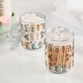 thumbnail image 2 of Yayeee 4 Pack Qtip Holder Bathroom Cotton Swab Canister with Lid Clear Dispenser Set, Cute Animal, 2 of 6