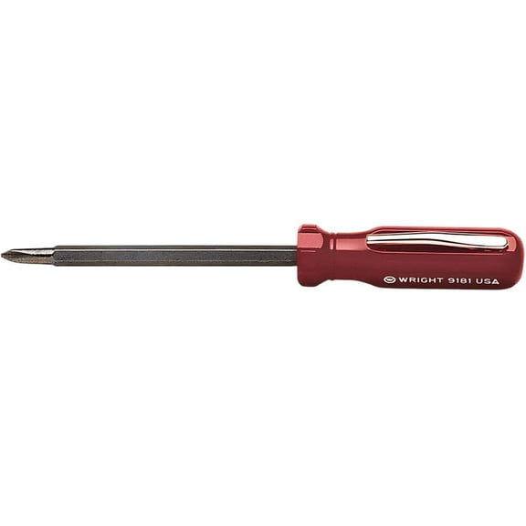 Wright Tool 9181 3/16" x #1 P - 2-in-1 Screwdriver w/Pocket Clip