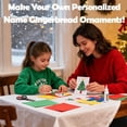 thumbnail image 3 of Kit Para Hacer Un Hombre De Jengibre: ¡Crea Tus Propios Adornos Jengibre Personalizados Pegatinas Navideñas Fieltro Con Diseño Dibujos Animados. Incluye Lazo, Cuentas Y Las 26 Letras Del Alfabeto A#, 3 of 7