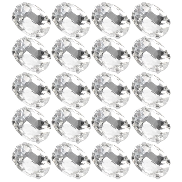 Shoe Decoration Rhinestones, DIY Rhinestones 20pcs Claw Rhinestones For Decorate Shoes For Wedding Dresses For Clothes 18 X 13mm Oval Shape