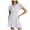 Z2-White, variant on vigerkar Women's Summer Sleeveless Mini Dress V Neck Hollow Out High Waist A Line Swing Short Party Dresses White, S