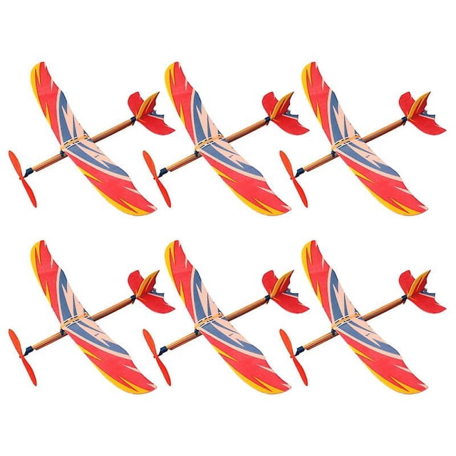 6 piezas de juguetes de avión diy