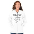 thumbnail image 3 of Colorado is Calling and I Must Go Womens Plus Size Graphic Zipper Hoodie Brisco Brands 2X, 3 of 5
