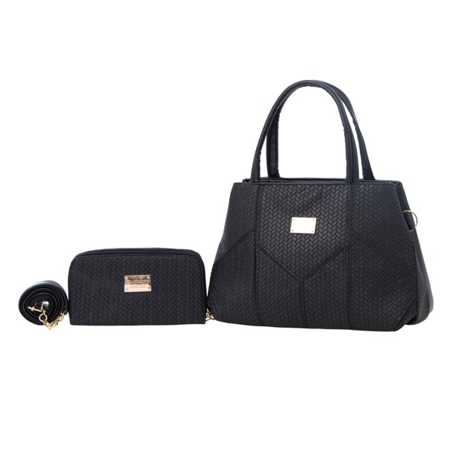 Set de Bolso y Cartera de Moda FANA para Mujer Alía Negro FANA Bolso de Mano