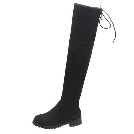 

Gzztg 2021 Over-The-Knee Boots Women S Plus Size Long Are Thin High-Top