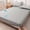 Gray, variant on Waterproof Quilted Mattress Protector, Ultra-Soft Fitted Mattress Pad with Deep Pockets, Breathable Cover for Bedroom & Dorm ,Black