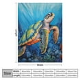 thumbnail image 4 of Nawypu Sea Turtle Blanket Ocean Gifts - Nautical Ocean Animal Theme Landscape Throw Soft Lightweight Cozy Fuzzy Blankets for Kids Adults Boys Birthday Christmas Bedroom Bed Couch Decor, 4 of 6