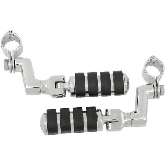 Kuryakyn Large ISO-Pegs with Offset Mounts and Magnum Quick Clamps