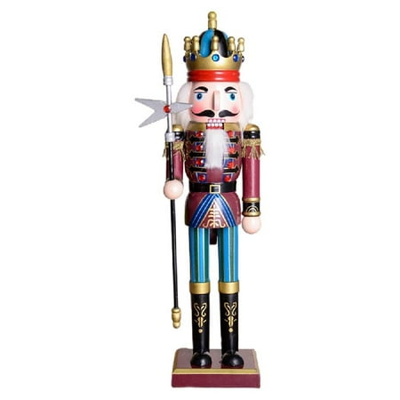 

Colorful Wooden Nutcracker Soldier King Christmas Decorations Holiday Home Decor