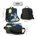 thumbnail image 2 of Naloa Astronaut With USA Flag Lunch box Lunch bag for men women Large capacity Lunchbox Insulated Lunch bag Lunch box cooler, 2 of 7