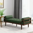 thumbnail image 2 of Noble House Ashtabula Indoor Tufted Chaise Lounge, Pine Green, 2 of 9