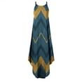 thumbnail image 4 of SMihono Robe Maxi Bohème d'Été pour Femmes Grande Taille Robe d'Été Décontractée Sans Manches Col Halter Jupe à Bretelles Fendue Robe Maxi Imprimée Robe de Plage, 4 of 4