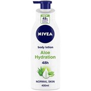 NIVEA Body Lotion, Aloe Hydration, with Aloe Vera, for Men Women, 400 ml