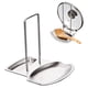 thumbnail image 1 of Soporte para tapa y cuchara, utensilios de acero inoxidable para decoración de cocina, mantiene la encimera organizada, fácil de montar y desmontar, almacenamiento multifuncional, 1 of 8
