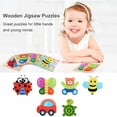 thumbnail image 3 of Juego De Rompecabezas De Madera Montessori, Juego De Rompecabezas Con Diseño De Animales, Tarjetas Para Niños, Niñas, Bebés, Niños Pequeños, Regalos Educativos De Aprendizaje Guardurnaity FN003121-00, 3 of 6