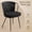 Black, variant on Sailvan Modern Dining Chairs Set of 4,Upholstered Rattan Chairs,Fabric Padded Side Chairs with Rattan Backrest & Thick Cushions,Accent Kitchen Chair with Metal Leg,Brown