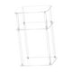 thumbnail image 5 of Mesita de noche transparente, mueble pequeño, mesa auxiliar de acrílico, mesita de noche para 30cmx25cmx55cm, 5 of 9