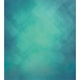 thumbnail image 3 of Teal Queen Size Duvet Cover Set, Retro Inspired Grunge Style Abstract Pattern Vintage Design Calming Color Scheme, Decorative 3 Piece Bedding Set with 2 Pillow Shams, Turquoise Blue, by Ambesonne, 3 of 3