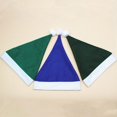 thumbnail image 3 of TECHOME, nuevo estilo, decoraciones navideñas, sombrero de Navidad para adultos, vestido de Navidad, sombrero azul verde, gorro no tejido, sombrero de invierno, gorros cálidos, 3 of 4
