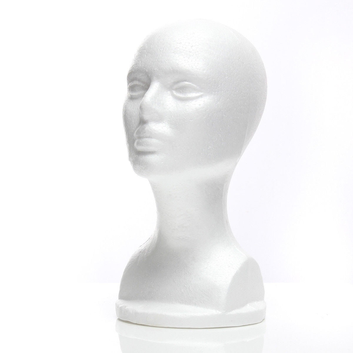 12-Inch Female Styrofoam Mannequin Manikin Head Model Wigs Cap Display Stand