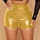 thumbnail image 1 of MKLEKYY Pantalones Cortos Para Mujer, Informales, Con Cordón, Cómodos, De Moda, De Cuero, Ajustados, Sexis, Para Exteriores Y Ocio., 1 of 4