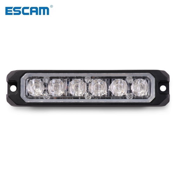 ESCAM Waterproof Strobe Light Led Flashing Light Car Synchronized Warning Light 12v Surface Mount Emergency Vehicle Lighting