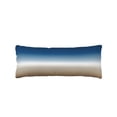 thumbnail image 2 of Navy Blue Beige Ombre Cream Throw Pillow Covers, Modern Abstract Art Aesthetics Soft Breathable Pillow Cases with Zipper for Sleeping, Long Body Pillowcases for Couch Bed Sofa Chair 20x54 Inches, 2 of 6