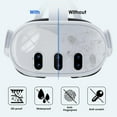 thumbnail image 5 of Protective Cover Set Handle Controller Protective Caps VR Headset Skin Face Cover Lens Tempered Film for Meta Quest 3 VR Accessories, 5 of 8