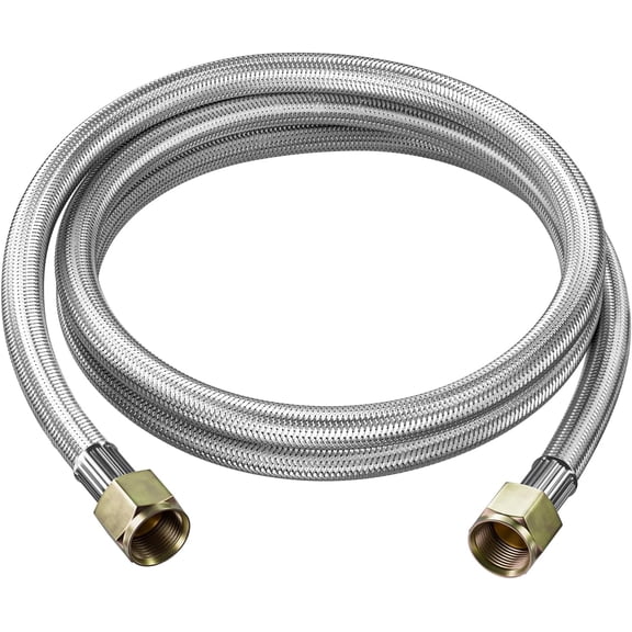 6FT Braided Propane GANGZI Extension - 3/8 inch Female Flare Fittings on Both Ends, for RV, Gas Grill, Heater, Burner, Turkey Cooker, Generator and More, Flexible and Sturdy