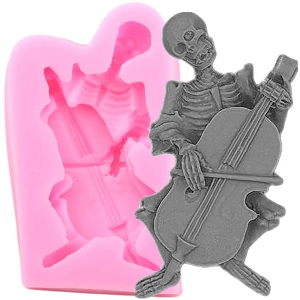 Silicona Para Pastel De Halloween, Molde De Esqueleto 3D, Molde Para Hornear Para Pasteles Diy, Galletas, Chocolates seitruly HA040463-03