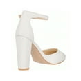 thumbnail image 3 of Women Point Toe Chunky Heeled Pumps Ankle Strap Pumps High Heel Ankle Strap Pump, 3 of 5