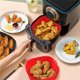 thumbnail image 3 of Freidoras de aire de silicona de 22cm, bandeja para hornear Pizza, pollo frito, cesta de silicona, sartén reutilizable, accesorios de revestimiento, 3 of 4