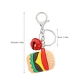 thumbnail image 2 of DEEPCRAFF 4Ud Llaveros Colgantes Con Hamburguesa Colorida Para De Y Accesorios, 2 of 7